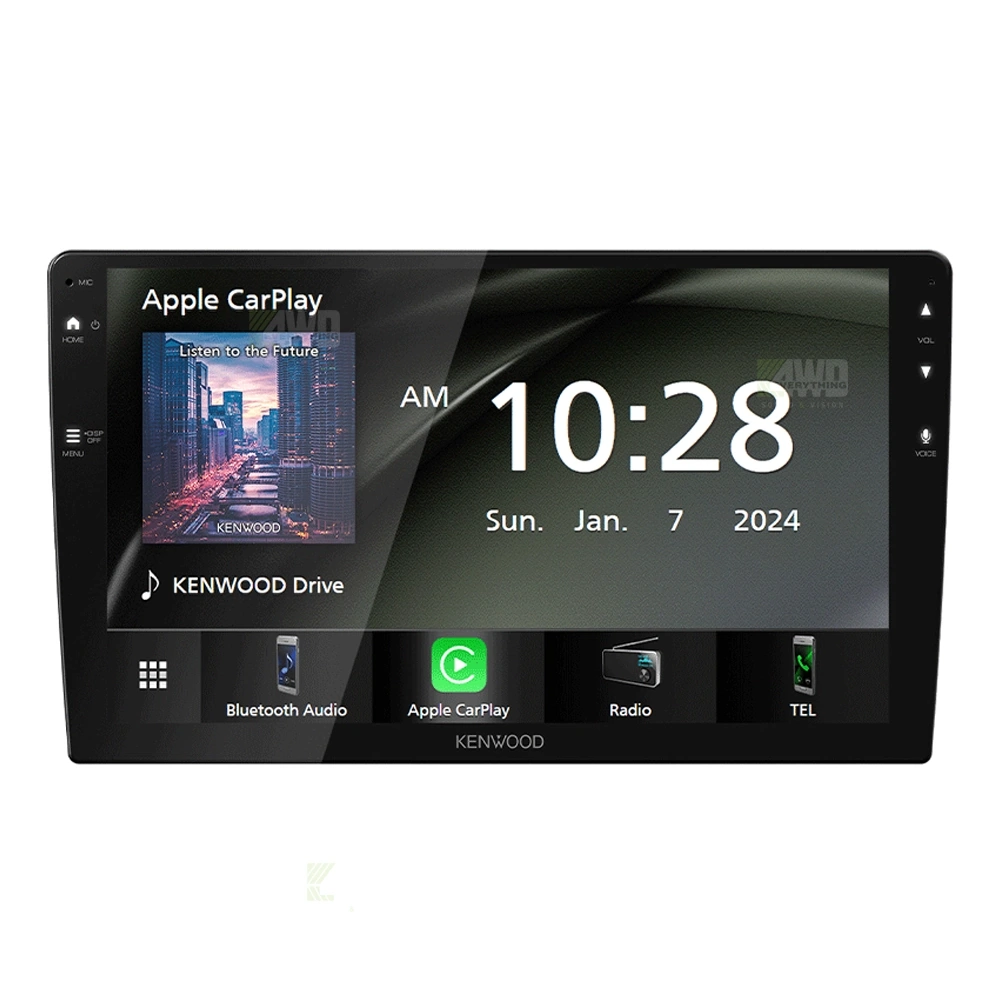 Kenwood DMX80AXS + Aerpro AKMB12 Bundle 9 Inch Trapezoid Head Unit with install kit to suit mitsubishi / peugeot 2007-2012