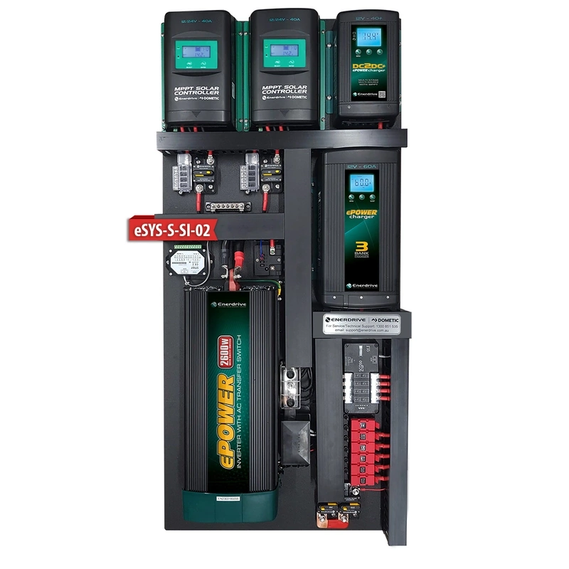 Enerdrive eSYSTEM 60/40 AC/DC, DUAL MPPT-40, 2.6K INV, EPRO+ ESYS-S-EP-02