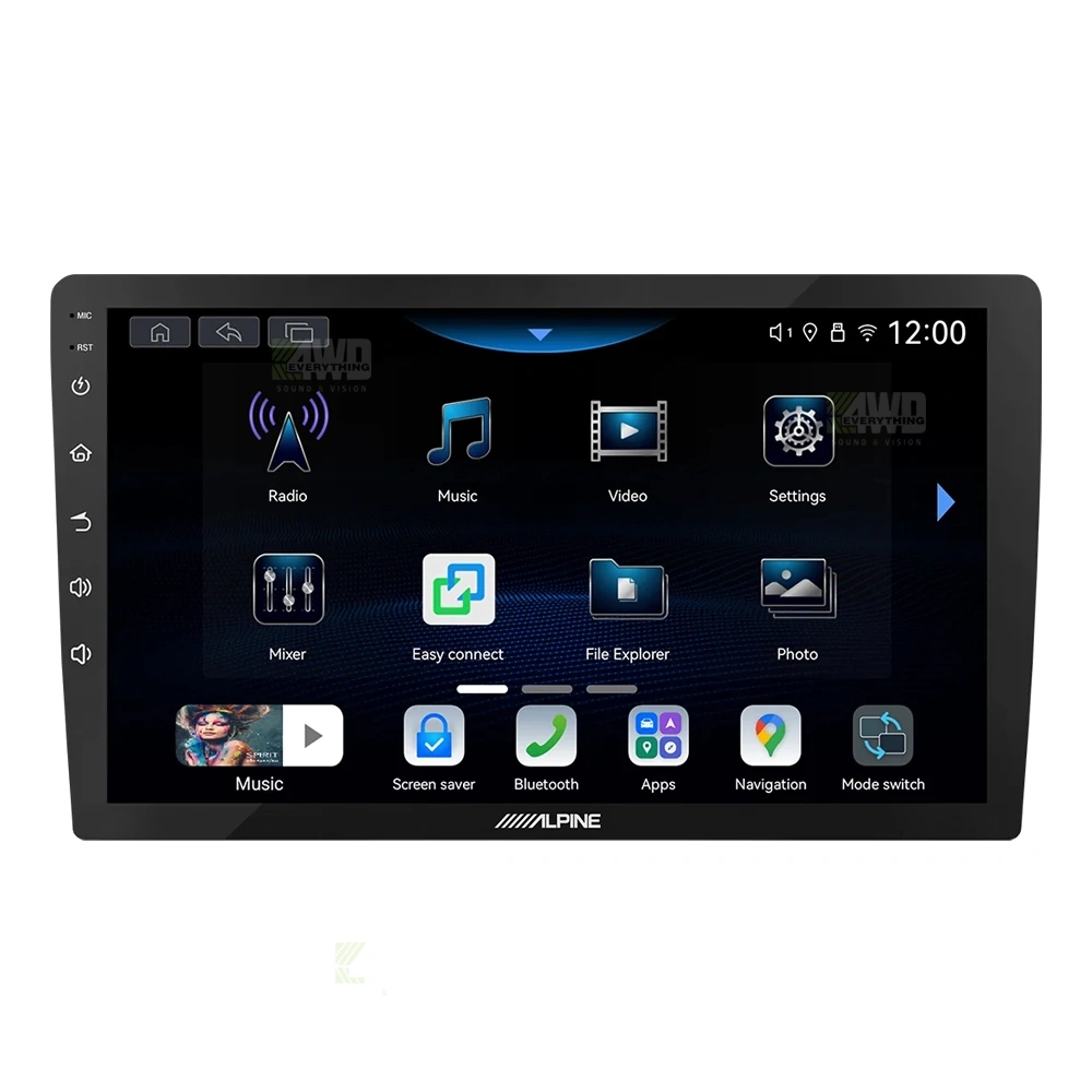Alpine INE-AW409S + Aerpro AKMB15 Bundle 9 Inch Trapezoid Head Unit with install kit to suit 9/10 inch to suit mitsubishi asx rockford 2010-2013