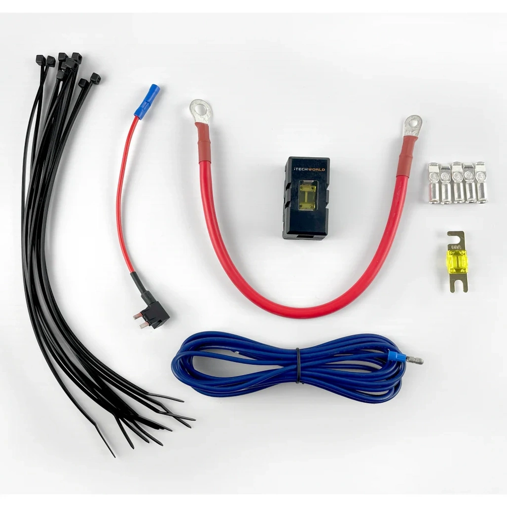 iTechworld ITW-WKDC40-8EYLT50A-60A-6-6M Plug and Play 40A DCDC Wiring Kit