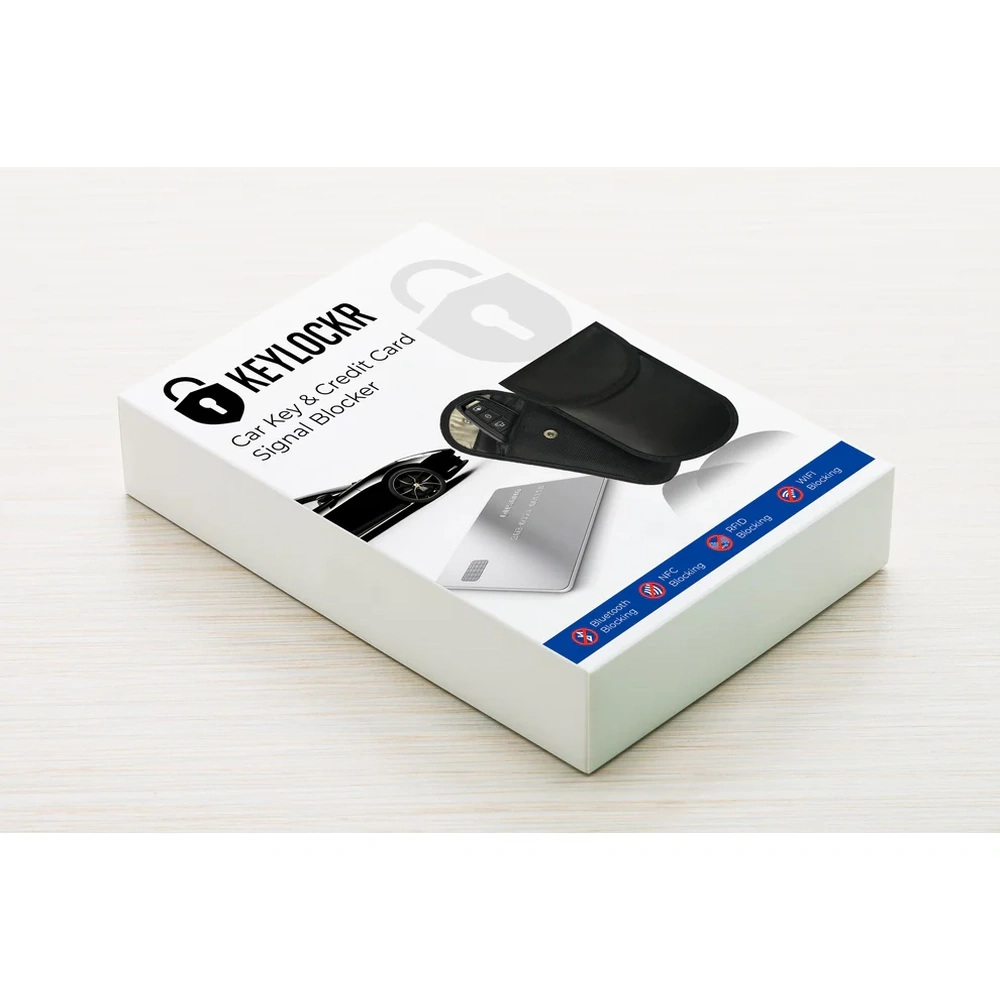 Key Locker – RFID Signal Blocker (Black Leather Case)