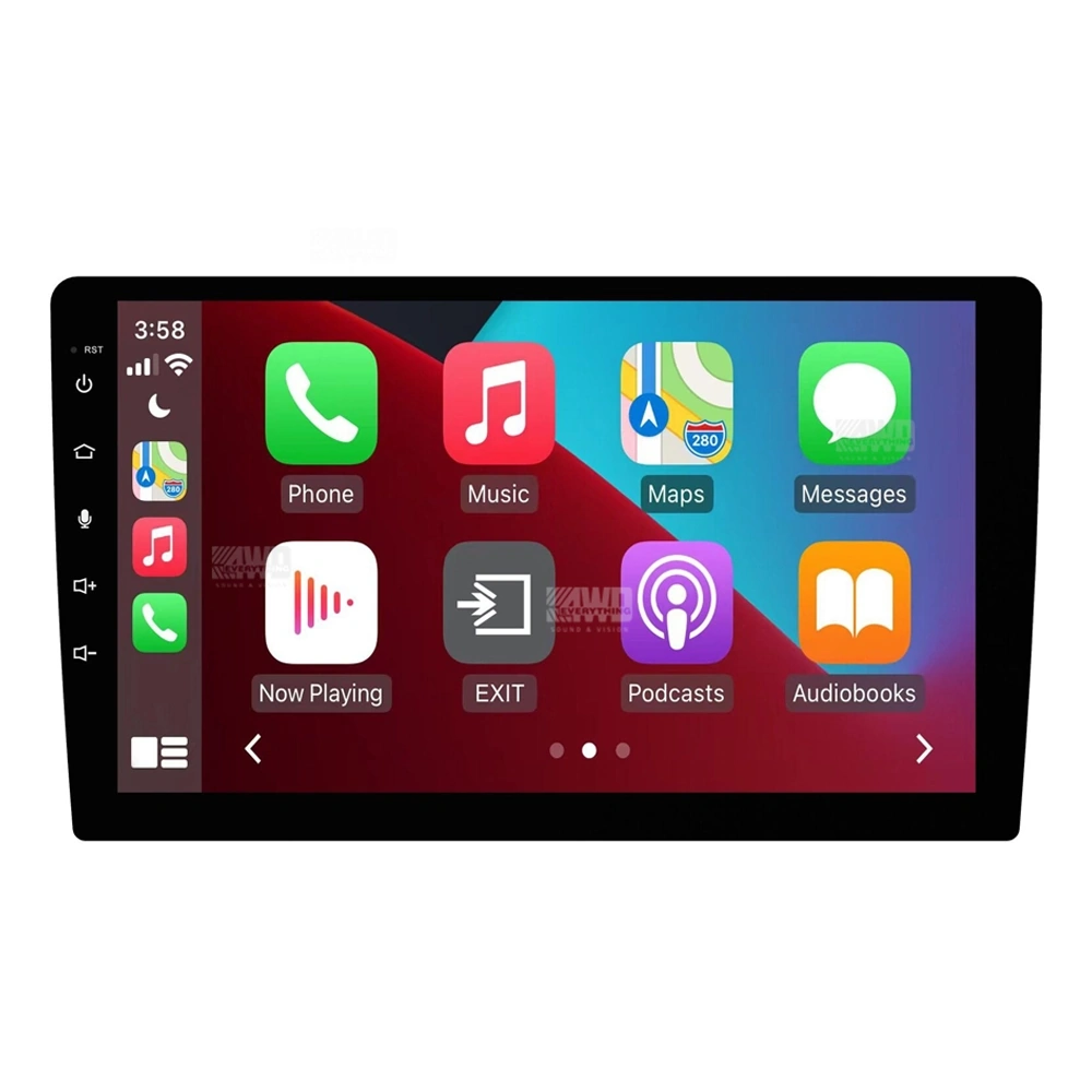 Mongoose Q9WCA + Aerpro AKMB15 Bundle 9 Inch Trapezoid Head Unit with install kit to suit 9/10 inch to suit mitsubishi asx rockford 2010-2013
