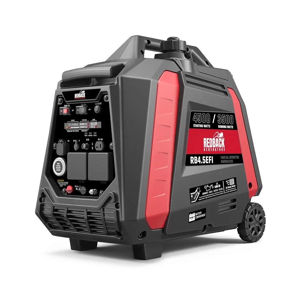 iTechworld Redback RB4.5 Portable Inverter Generator 4500W 4.5KVA with Generator Mat and Generator Cover
