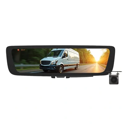 Aerpro Digital E-Mirror AEM1R Fits Volkswagen Crafter 2011-2017 (2ED1 Series) with AEMB12 Mounting Bracket & Rear DVR Camera
