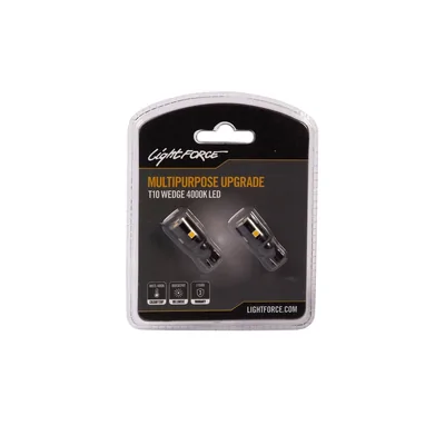 LightForce CBT10 T10 Wedge LED Globe Pair