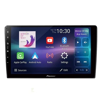 Pioneer DMH-AP6650BT + Aerpro AKMB30 Bundle 9 Inch Trapezoid Head Unit with install kit to suit mitsubishi triton 2019-2024
