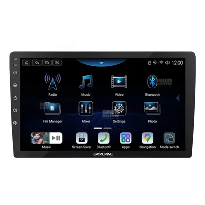 Alpine INE-AX809 + Aerpro AKMB15 Bundle 9 Inch Trapezoid Head Unit with install kit to suit 9/10 inch to suit mitsubishi asx rockford 2010-2013