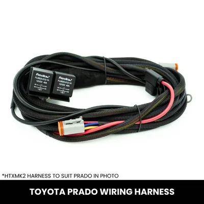 LightForce LFDLHPRADSTR Toyota Prado Driving Light Wiring Harness - Striker LED Harness to Suit Prado