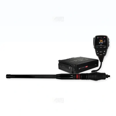Ford Ranger GME XRS-375C4P 5W UHF CB Radio & Antenna with Bonnet Bracket Essential Install Bundle 2012-2021