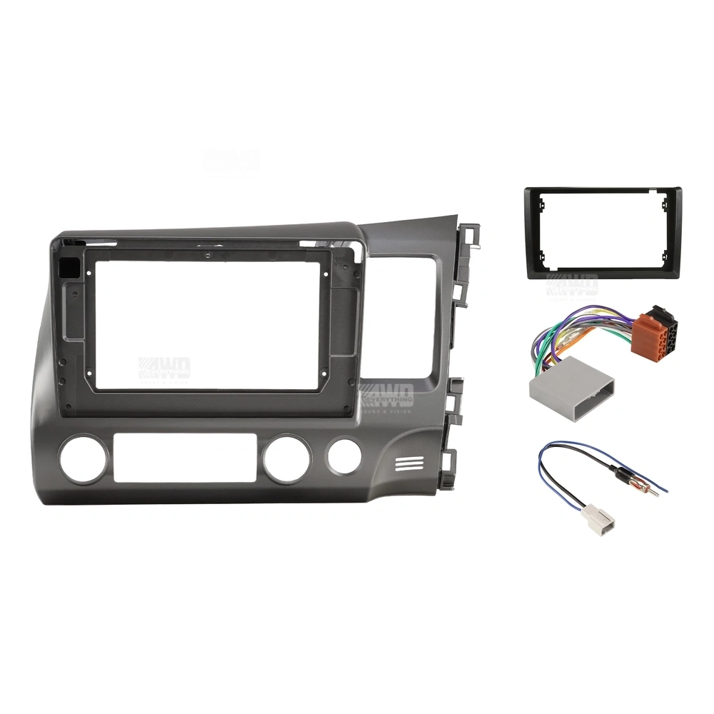 Pioneer DMH-AP6850BT + Aerpro AKHO8 Bundle 9 Inch Trapezoid Head Unit with install kit to suit honda civic 2006-2011 without swc