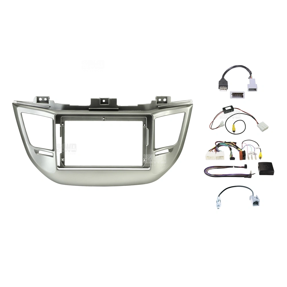 Pioneer DMH-AP6850BT + Aerpro AKHY12 Bundle 9 Inch Trapezoid Head Unit with install kit to suit hyundai tucson 2017-2018