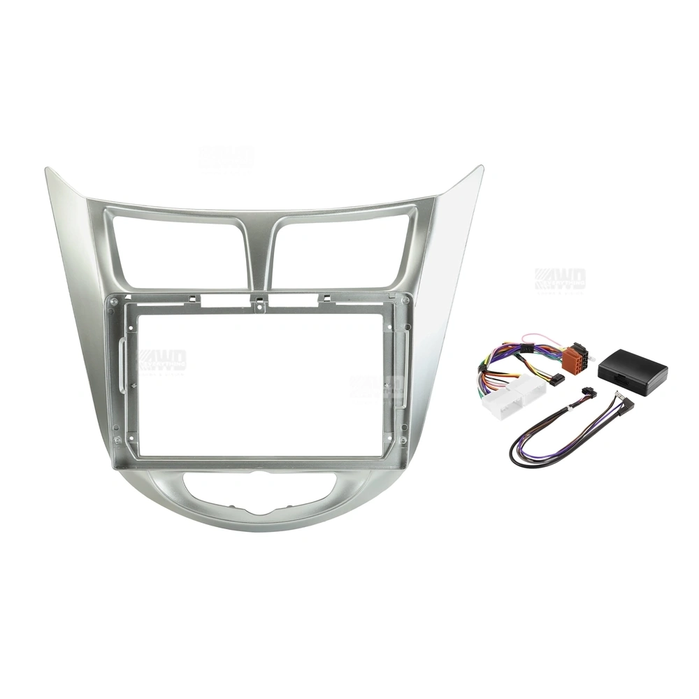 Pioneer DMH-AP6850BT + Aerpro AKHY22 Bundle 9 Inch Trapezoid Head Unit with install kit to suit hyundai accent 2011-2015