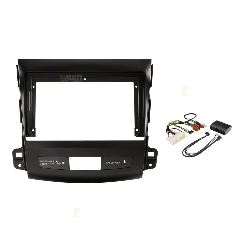 Pioneer DMH-AP6850BT + Aerpro AKMB10 Bundle 9 Inch Trapezoid Head Unit with install kit to suit mitsubishi peugeot 2007-2010