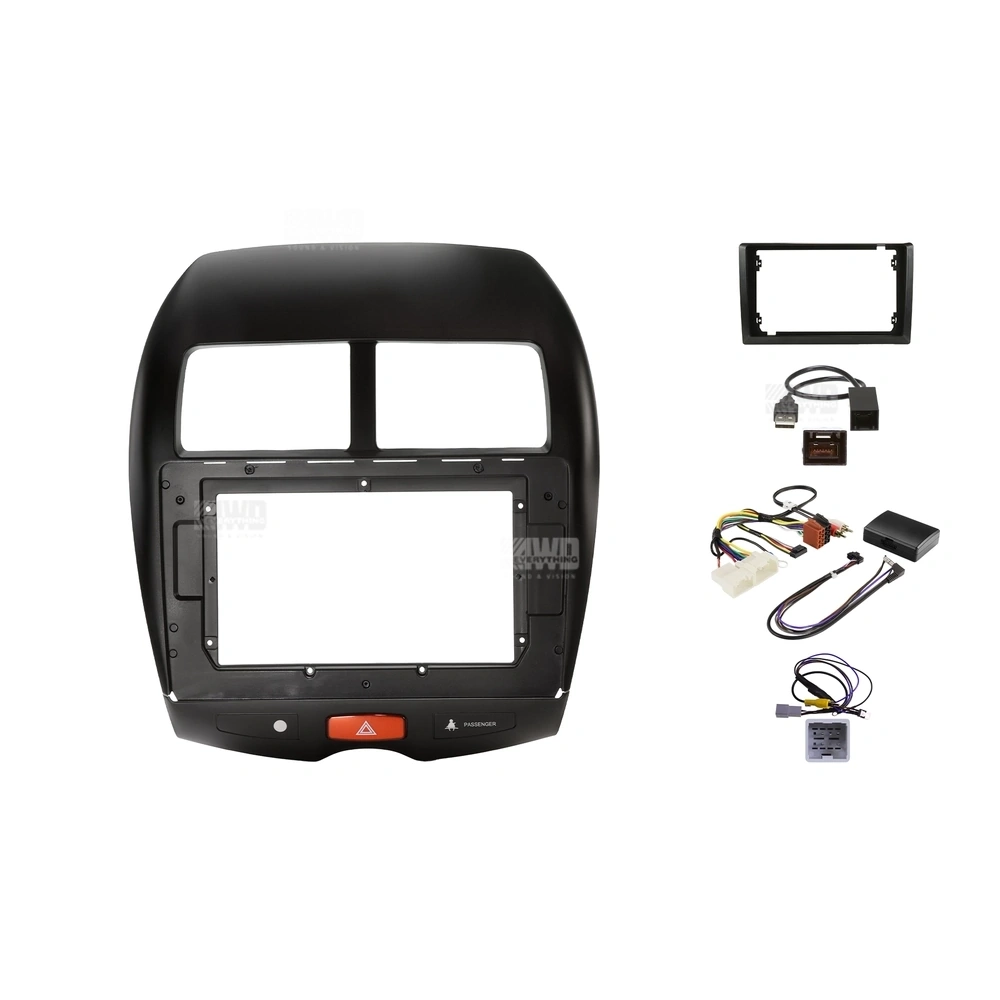 Pioneer DMH-AP6850BT + Aerpro AKMB14 Bundle 9 Inch Trapezoid Head Unit with install kit to suit mitsubishi & peugeot 2010-2019