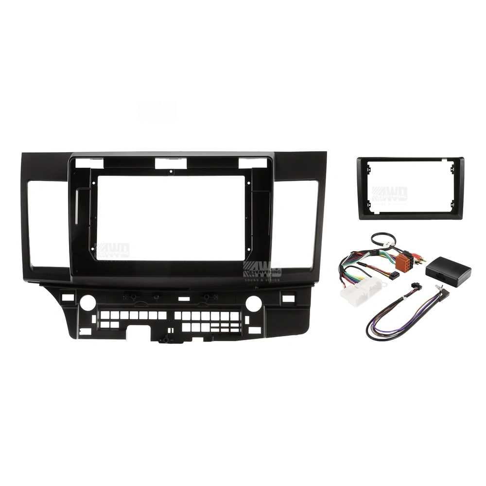 Pioneer DMH-AP6850BT + Aerpro AKMB4 Bundle 9 Inch Trapezoid Head Unit with install kit to suit mitsubishi lancer 2007-2010