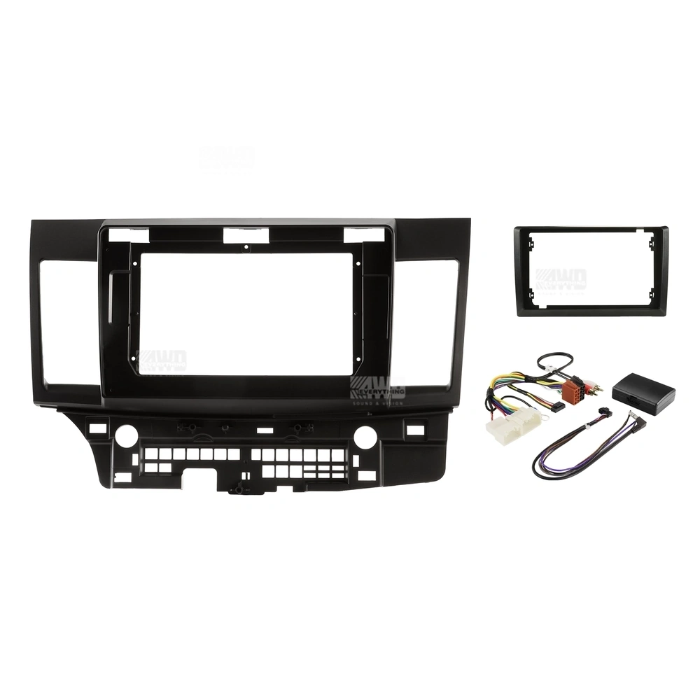 Pioneer DMH-AP6850BT + Aerpro AKMB5 Bundle 9 Inch Trapezoid Head Unit with install kit to suit mitsubishi lancer 2010-2017