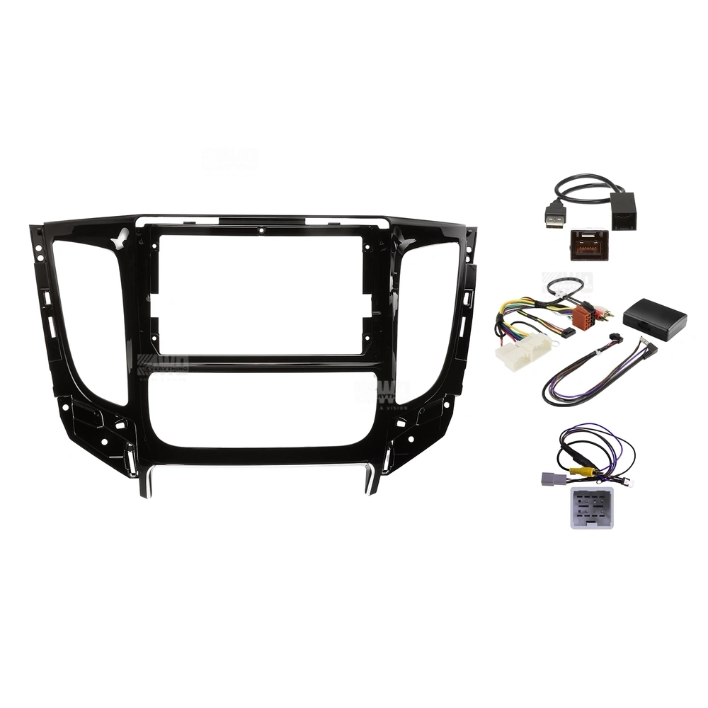 Pioneer DMH-AP6850BT + Aerpro AKMB8 Bundle 9 Inch Trapezoid Head Unit with install kit to suit mitsubishi triton 2016-2018