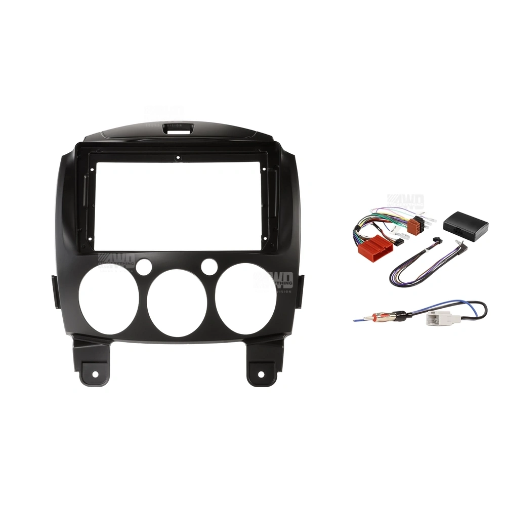 Pioneer DMH-AP6850BT + Aerpro AKMZ7 Bundle 9 Inch Trapezoid Head Unit with install kit to suit mazda 2 2007-2014