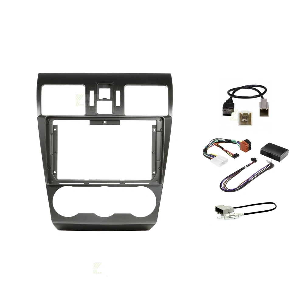 Pioneer DMH-AP6850BT + Aerpro AKSU12 Bundle 9 Inch Trapezoid Head Unit with install kit to suit subaru wrx 2014-2015