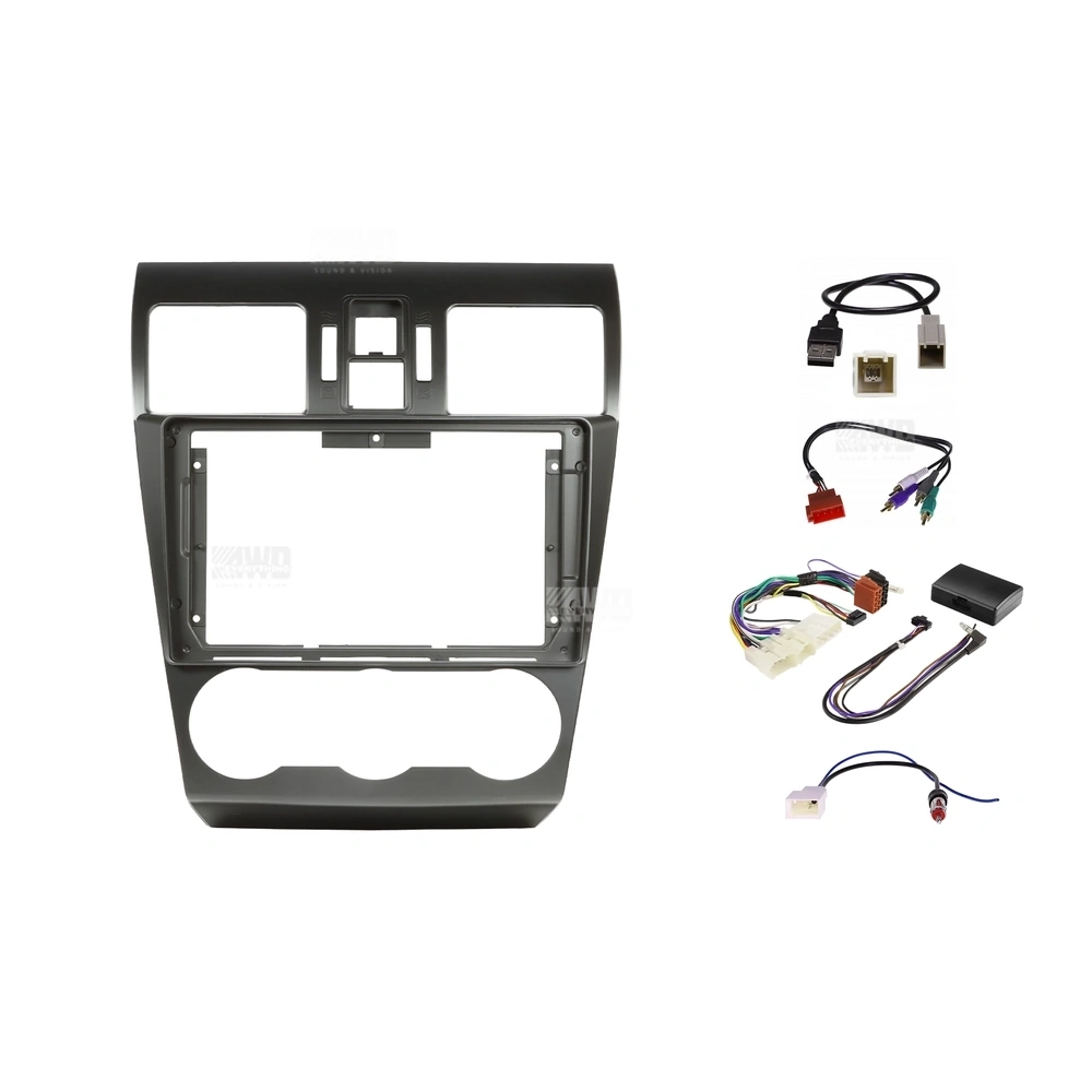 Pioneer DMH-AP6850BT + Aerpro AKSU13 Bundle 9 Inch Trapezoid Head Unit with install kit to suit subaru wrx 2014-2015