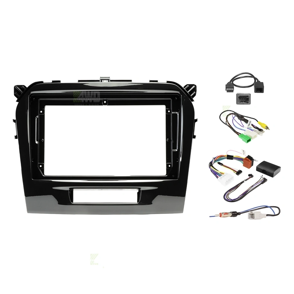Pioneer DMH-AP6850BT + Aerpro AKSZ5 Bundle 9 Inch Trapezoid Head Unit with install kit to suit suzuki vitara 2015-