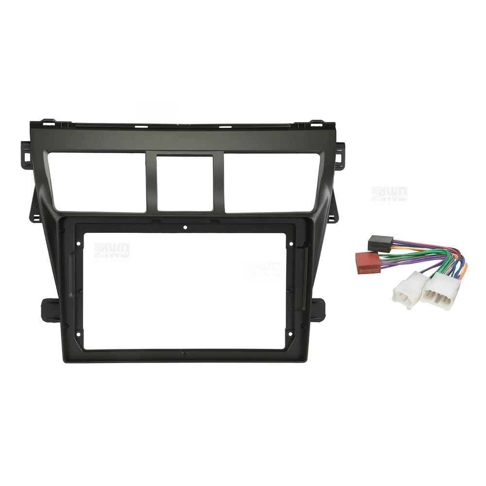 Pioneer DMH-AP6850BT + Aerpro AKTO15 Bundle 9 Inch Trapezoid Head Unit with install kit to suit toyota yaris sedan