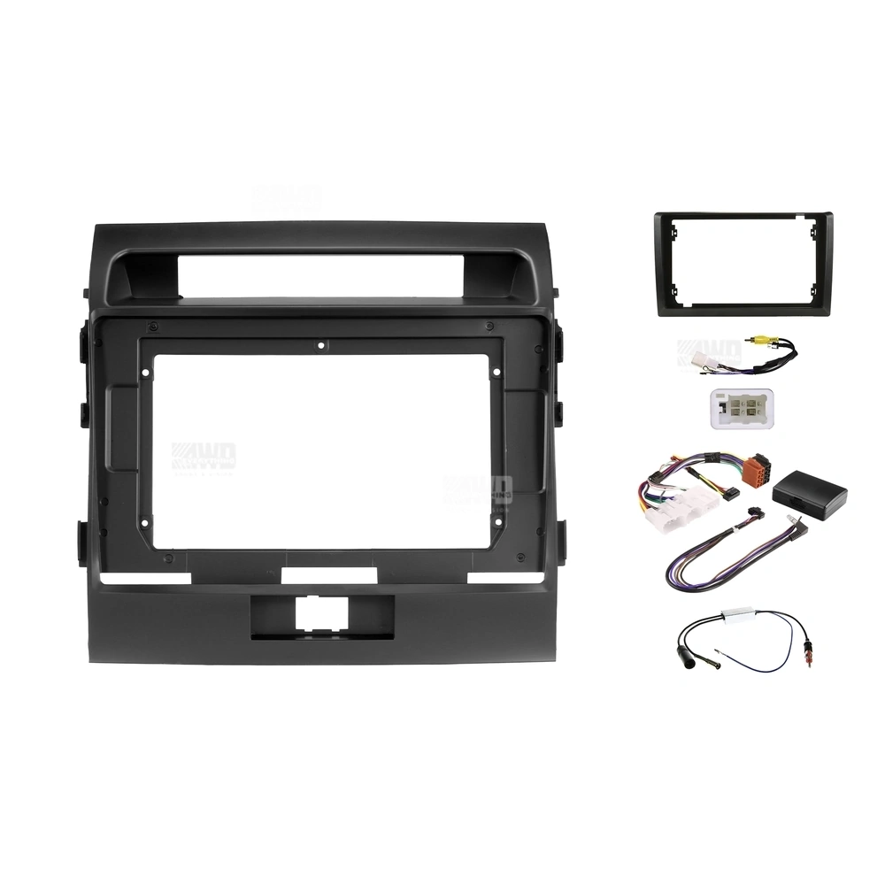 Pioneer DMH-AP6850BT + Aerpro AKTO17 Bundle 9 Inch Trapezoid Head Unit with install kit to suit toyota landcruiser 200 series