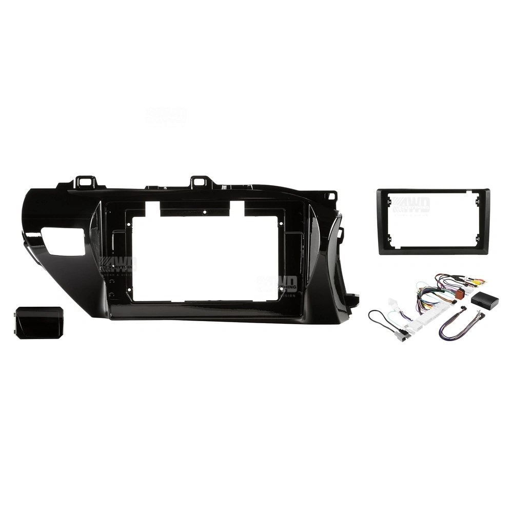 Pioneer DMH-AP6850BT + Aerpro AKTO2 Bundle 9 Inch Trapezoid Head Unit with install kit to suit toyota hilux 2015-2020