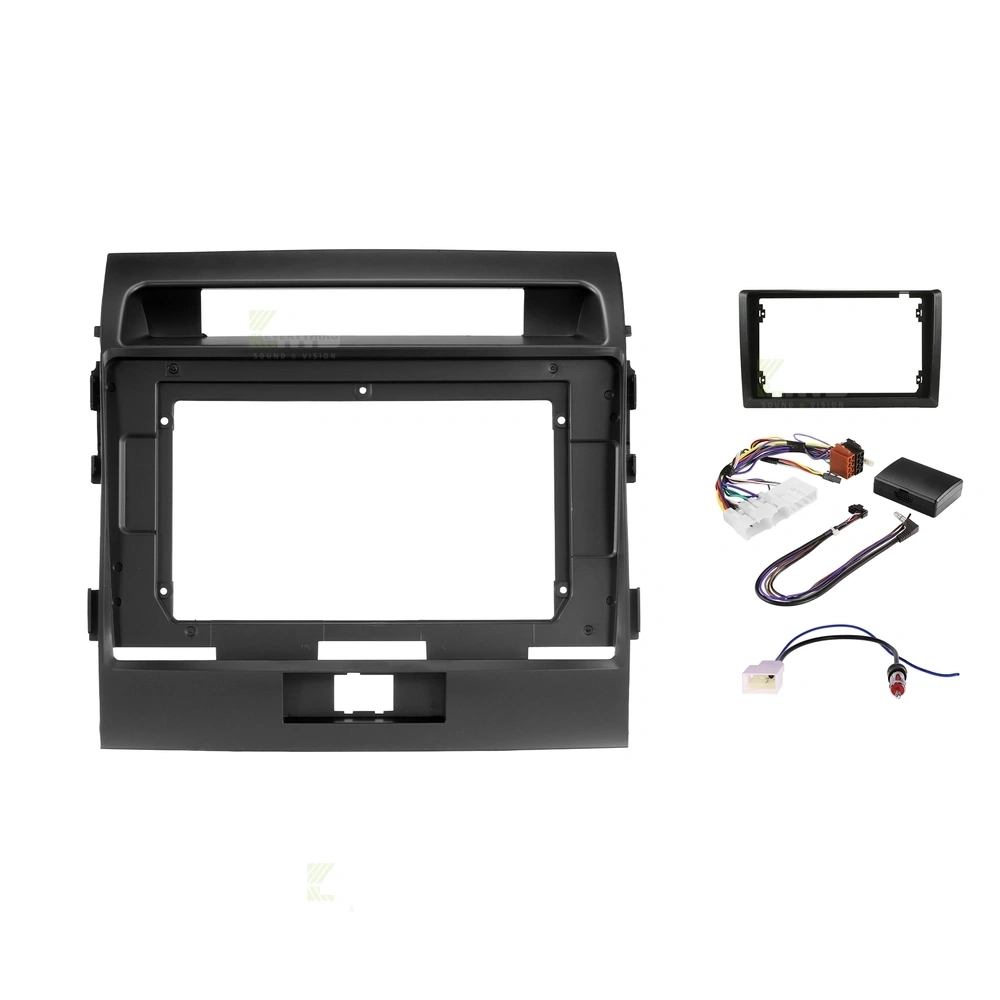 Pioneer DMH-AP6850BT + Aerpro AKTO43 Bundle 9 Inch Trapezoid Head Unit with install kit to suit model toyota landcruiser 200 series 2012-2021