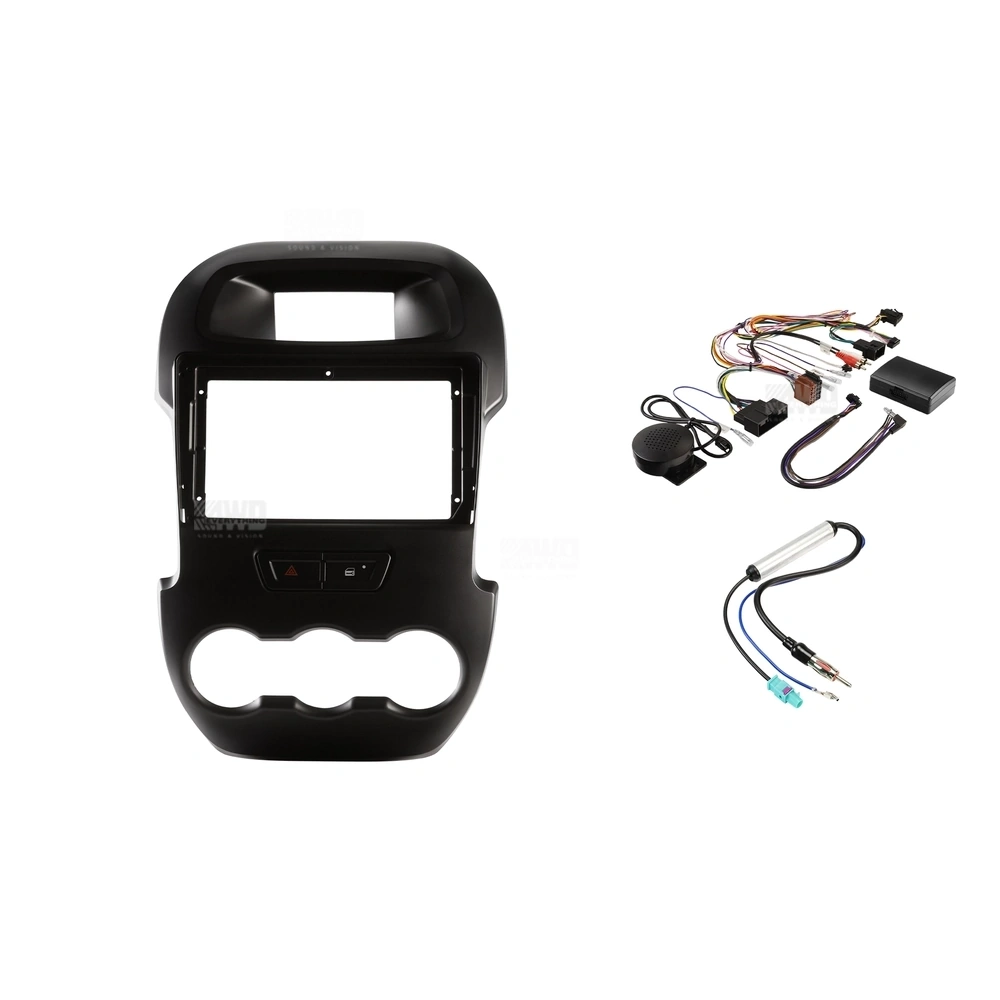 Kenwood DMX6009AXS + Aerpro AKFO2 Bundle 9 Inch Trapezoid Head Unit with install kit to suit ford ranger 2012-2015