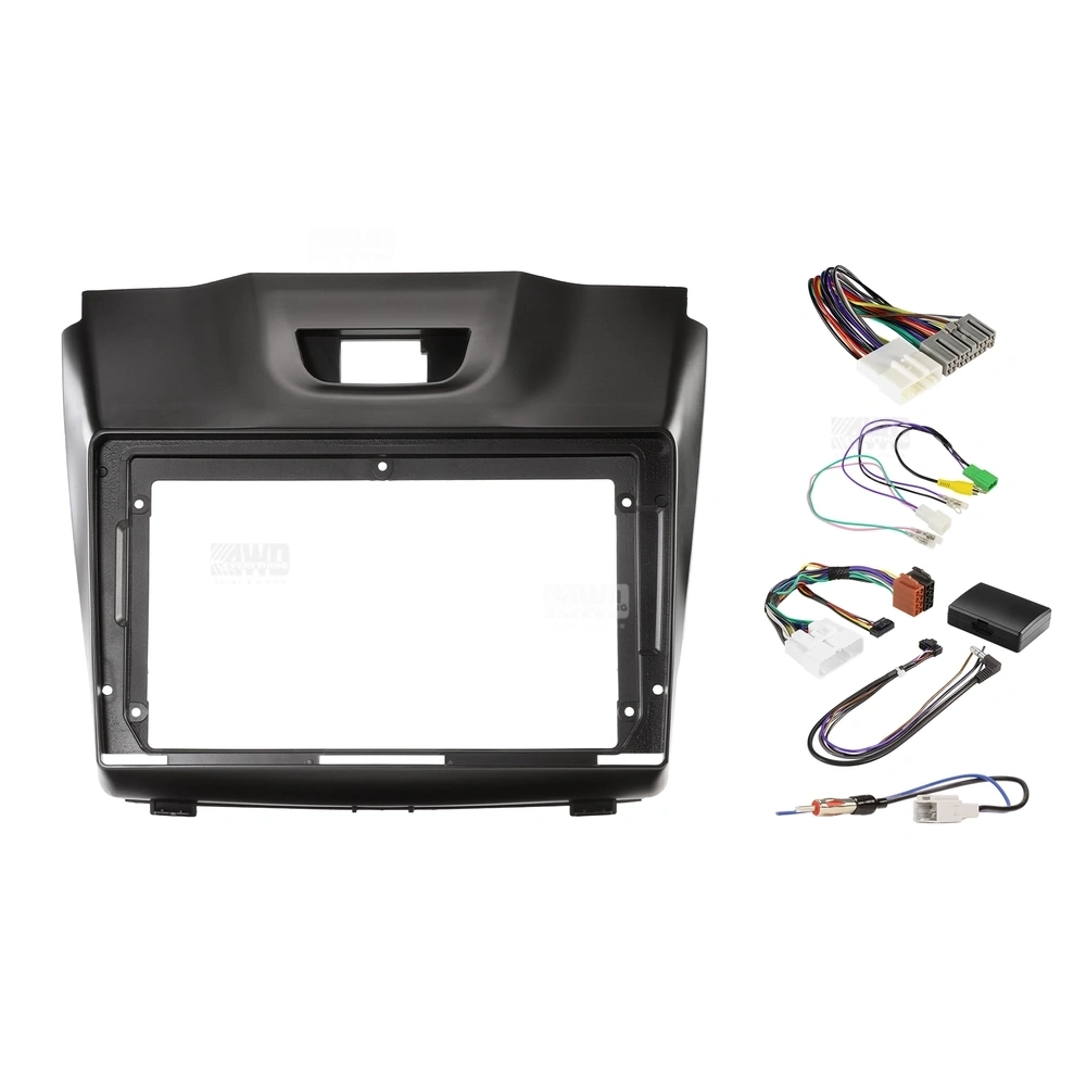 Kenwood DMX6009AXS + Aerpro AKIZ1B Bundle 9 Inch Trapezoid Head Unit with install kit to suit holden isuzu 2012-2020