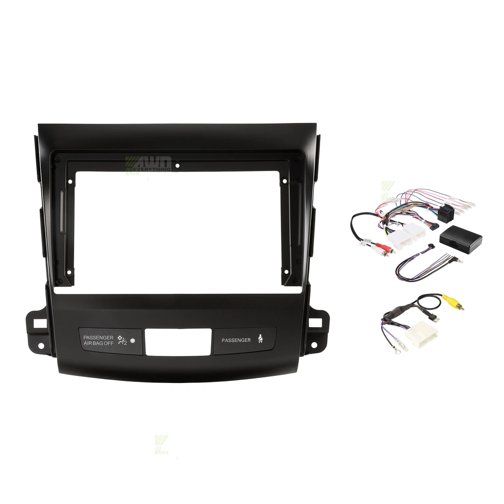 Kenwood DMX80AXS + Aerpro AKMB12 Bundle 9 Inch Trapezoid Head Unit with install kit to suit mitsubishi / peugeot 2007-2012