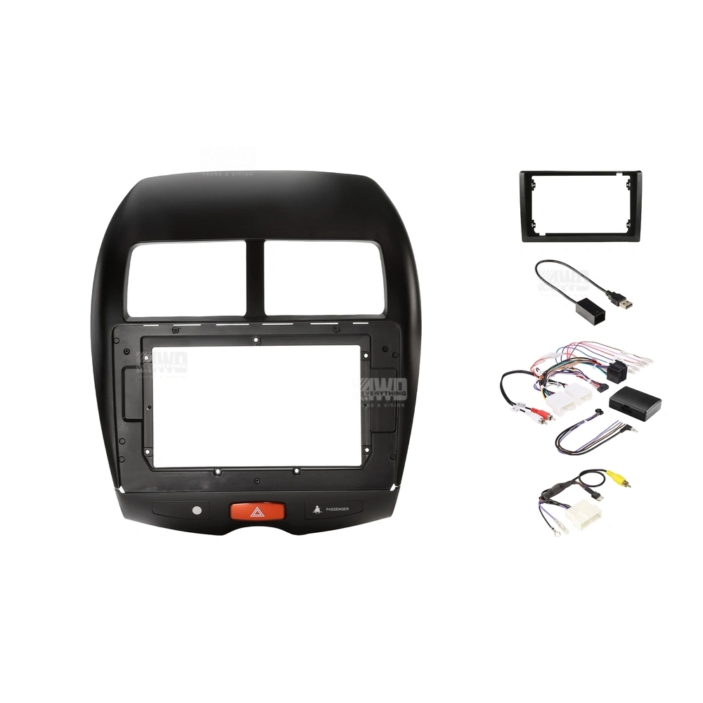 Kenwood DMX80AXS + Aerpro AKMB15 Bundle 9 Inch Trapezoid Head Unit with install kit to suit 9/10 inch to suit mitsubishi asx rockford 2010-2013