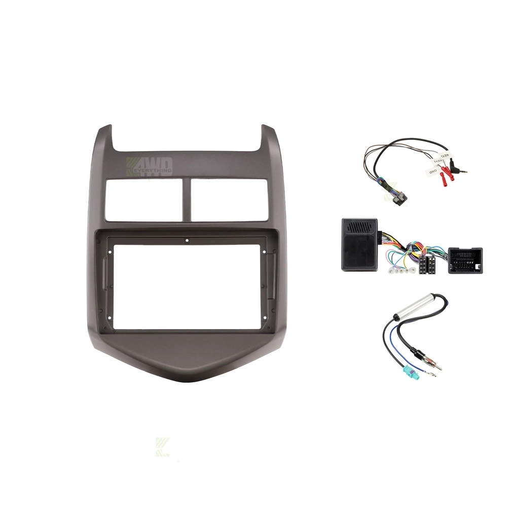 Kenwood DMX80AXS + Aerpro AKTGM5 Bundle 9 Inch Trapezoid Head Unit with install kit to suit holden barina tm 2011-2016