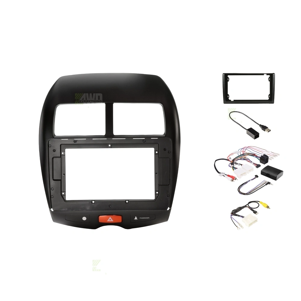 Alpine INE-AX809-H + Aerpro AKMB15 Bundle 9 Inch Trapezoid Head Unit with install kit to suit 9/10 inch to suit mitsubishi asx rockford 2010-2013