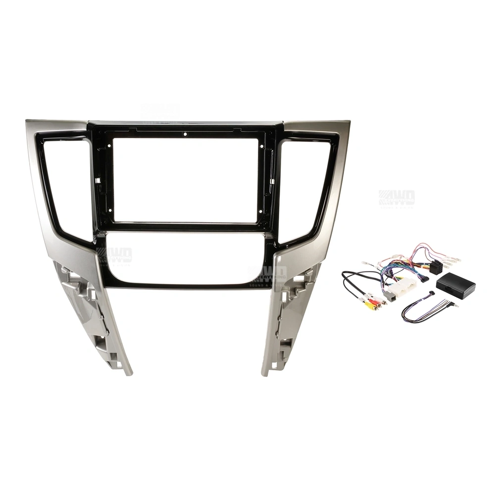Alpine INE-AX809 + Aerpro AKMB30 Bundle 9 Inch Trapezoid Head Unit with install kit to suit mitsubishi triton 2019-2024