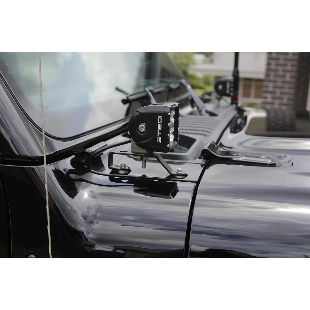 GMF4x4 LB-074 (074-LB) Jeep Gladiator Bonnet LED Brackets