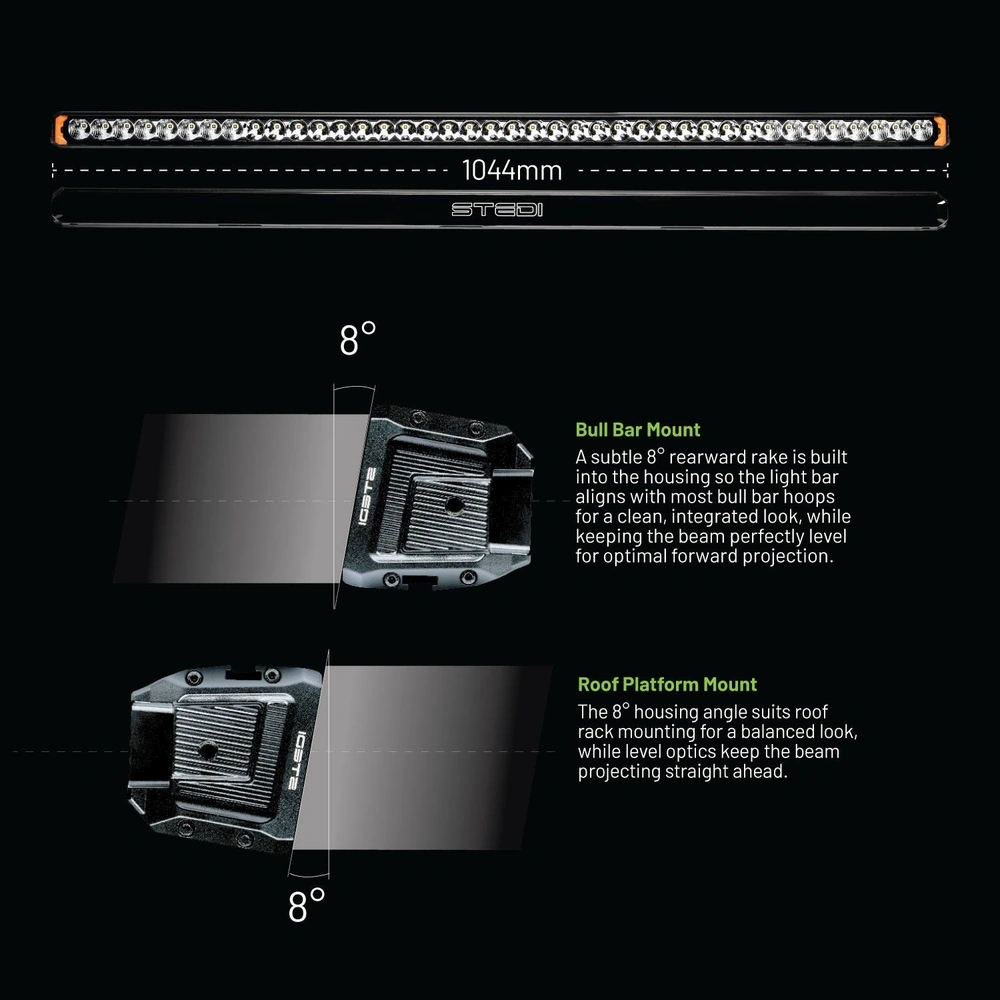 STEDI ST-02-SRT-132 Sport Plus Single Row 41.5 inch 32 LED Light Bar