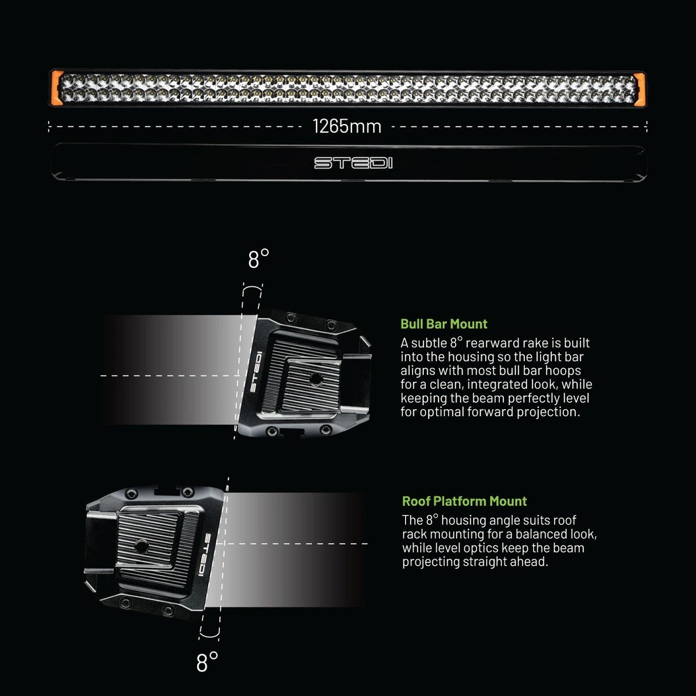 STEDI ST-02-SRT-296 Sport Plus Double Row 50 inch 96 LED Light Bar