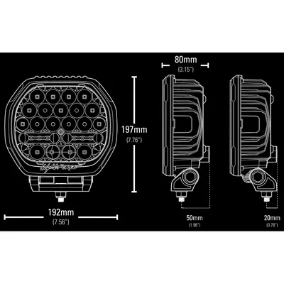 Lightforce BEAST 190 3-Mode LED Driving Light – Single