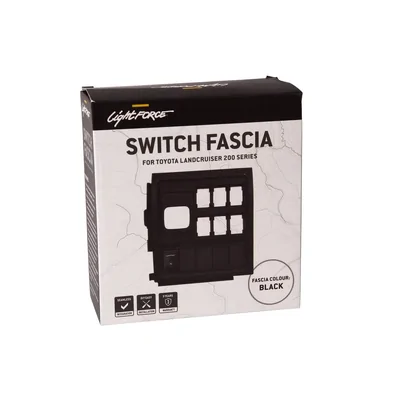 LightForce CBFASCIA3 Replacement Switch Fascia to suit Toyota Landcruiser 200 Series - Black