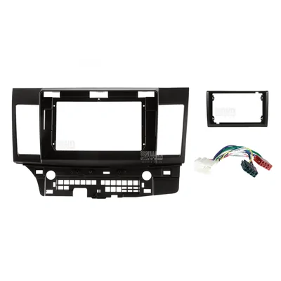 Pioneer DMH-AP6850BT + Aerpro AKMB24 Bundle 9 Inch Trapezoid Head Unit with install kit to suit mitsubishi lancer 2007-2013
