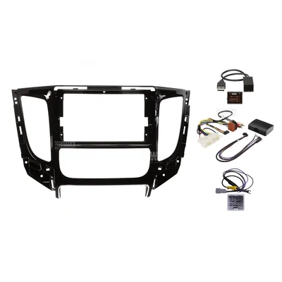 Pioneer DMH-AP6850BT + Aerpro AKMB8 Bundle 9 Inch Trapezoid Head Unit with install kit to suit mitsubishi triton 2016-2018