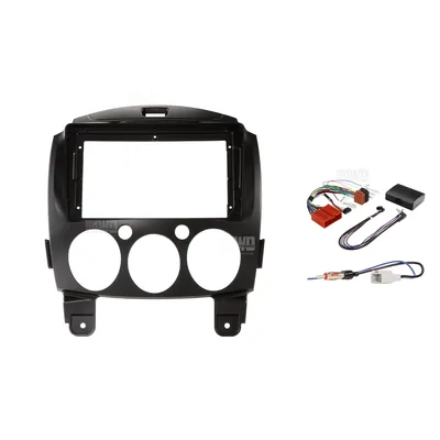 Pioneer DMH-AP6850BT + Aerpro AKMZ7 Bundle 9 Inch Trapezoid Head Unit with install kit to suit mazda 2 2007-2014