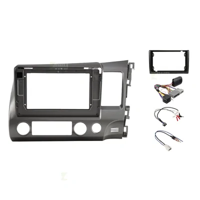 Pioneer DMH-AP6850BT + Aerpro AKTHO9 Bundle 9 Inch Trapezoid Head Unit with install kit to suit honda civic 2006-2011 with swc