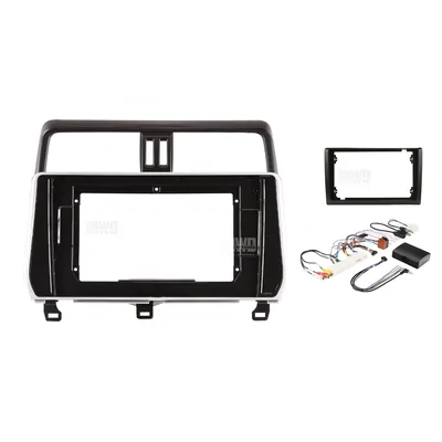 Pioneer DMH-AP6850BT + Aerpro AKTO22 Bundle 9 Inch Trapezoid Head Unit with install kit to suit toyota prado gxl 2018-2020