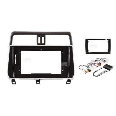 Pioneer DMH-AP6850BT + Aerpro AKTO23 Bundle 9 Inch Trapezoid Head Unit with install kit to suit toyota prado 2020-2024