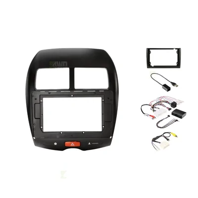 Alpine INE-AX809-H + Aerpro AKMB15 Bundle 9 Inch Trapezoid Head Unit with install kit to suit 9/10 inch to suit mitsubishi asx rockford 2010-2013