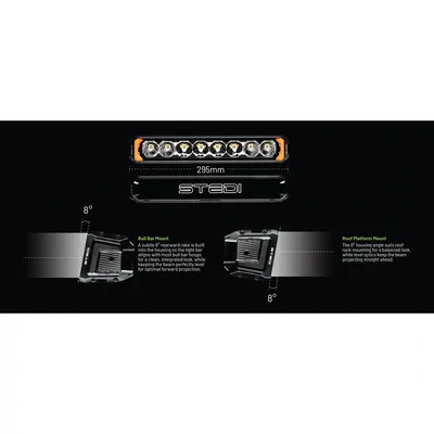 STEDI ST-02-SRT-108 Sport Plus Single Row 11.5 inch 8 LED Light Bar