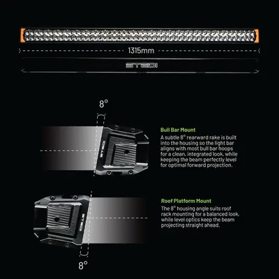 STEDI ST-02-SRT-2100 Sport Plus Double Row 52 inch 100 LED Light Bar